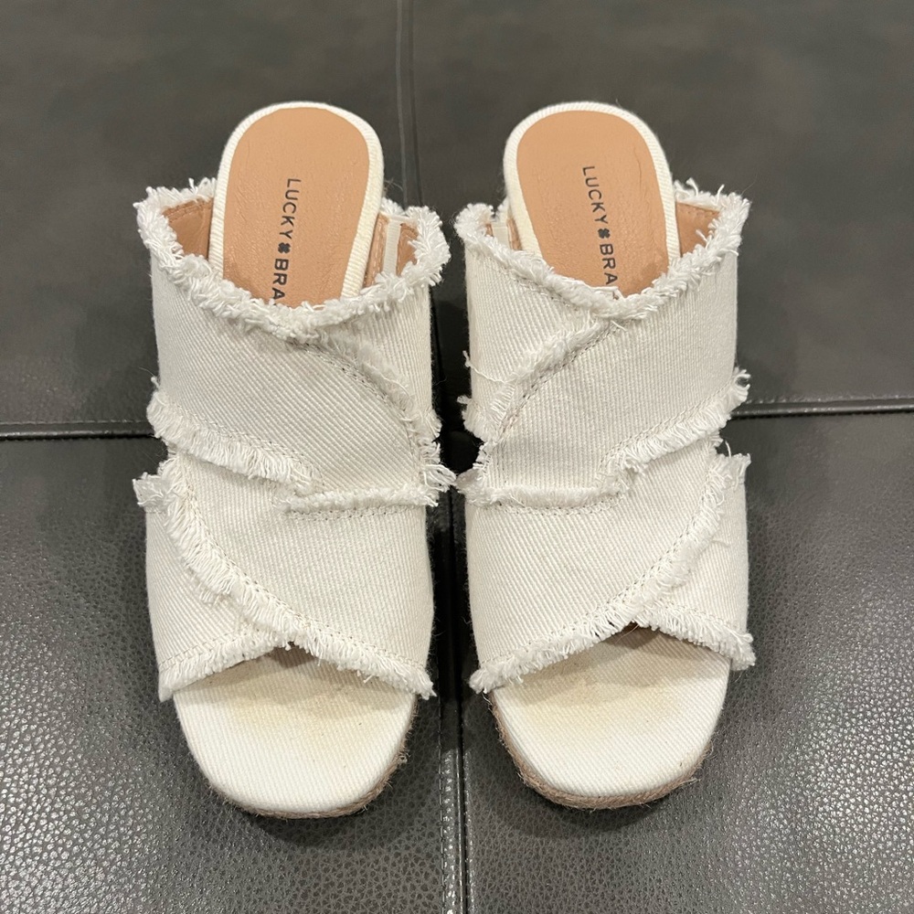 Lucky Brand Wedge Slides - Picture 2 of 8